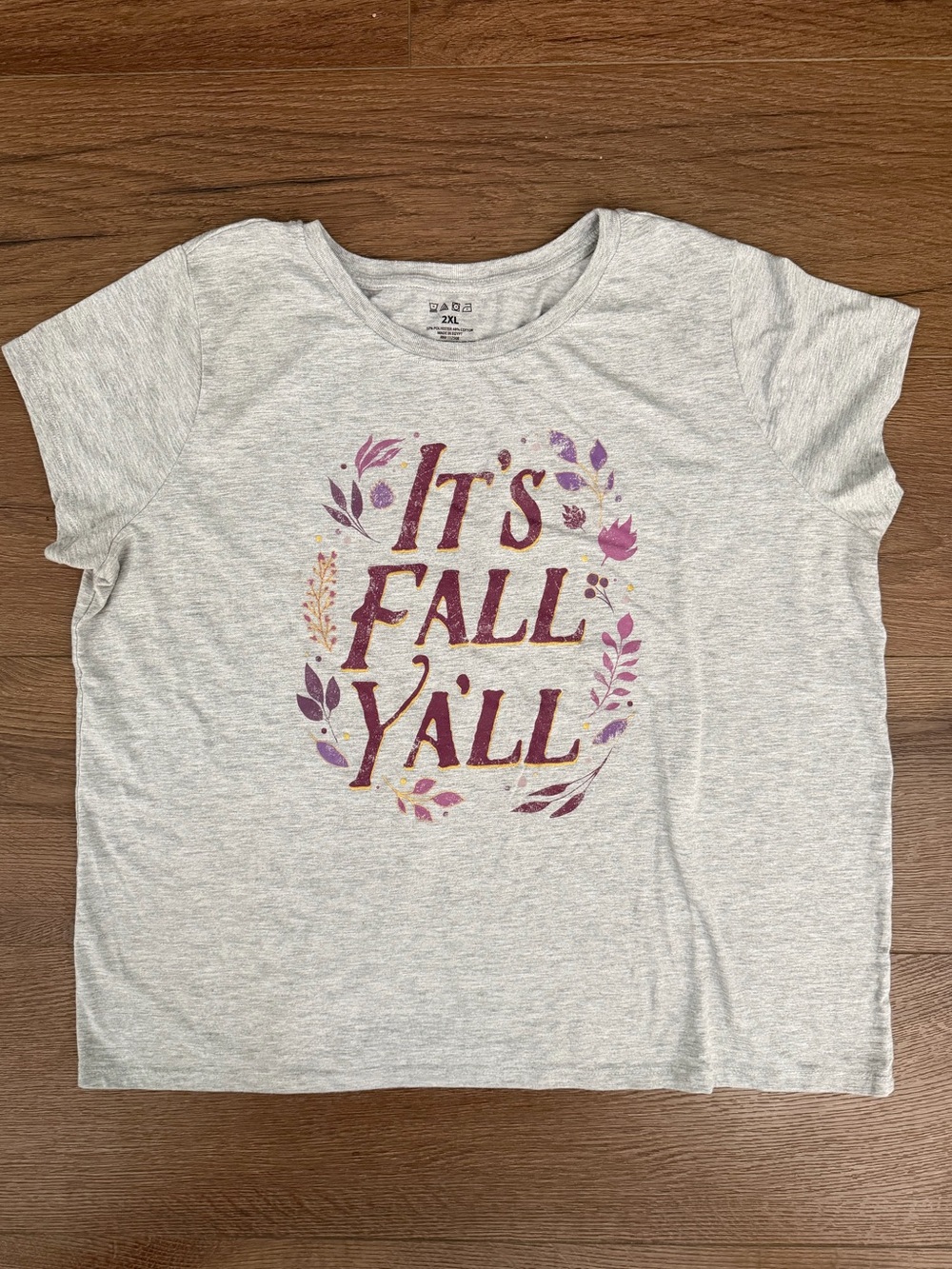 Kids 'It's Fall Y'all' Heather Gray Graphic Tee